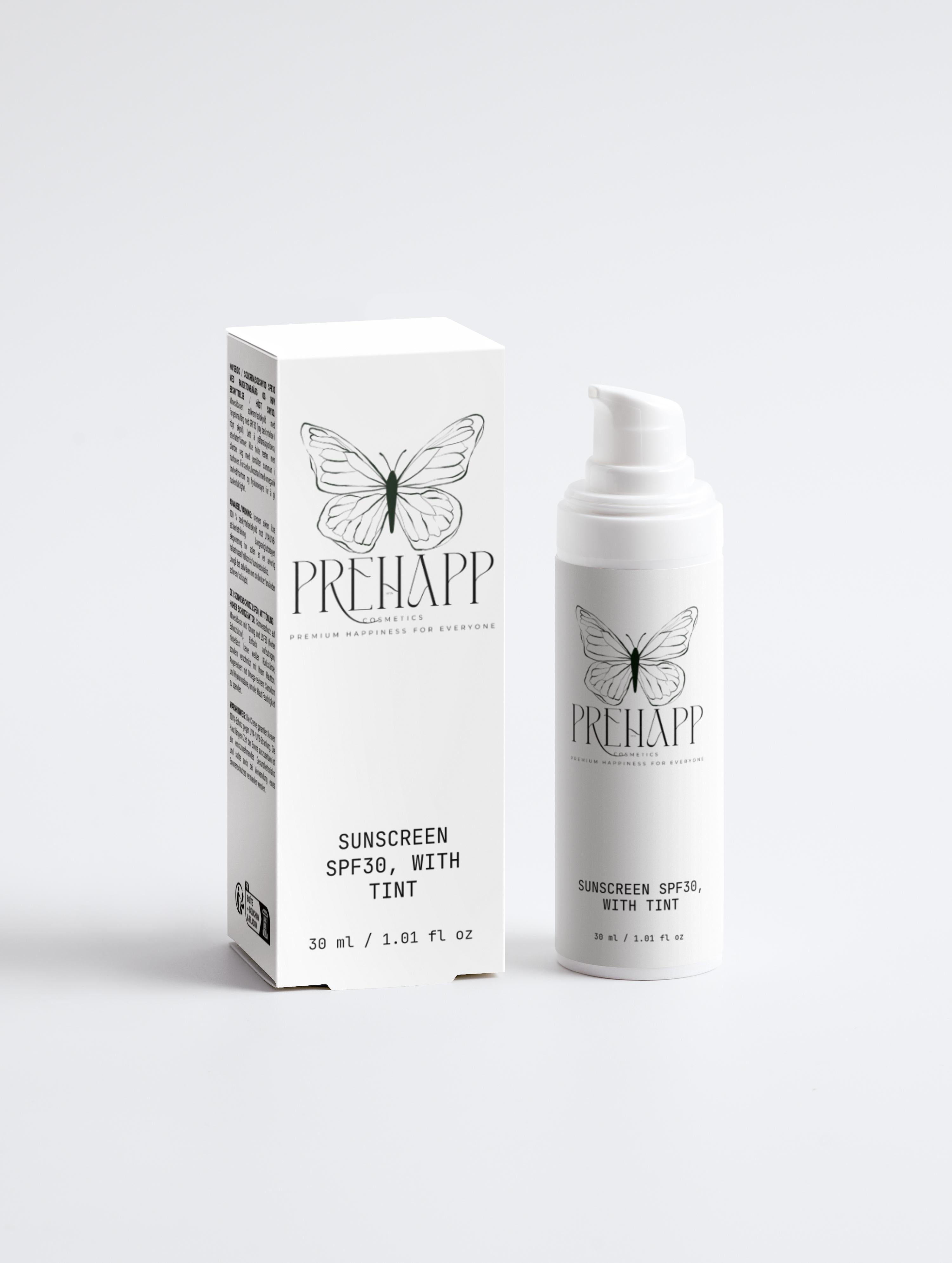 Sunscreen SPF30, with tint